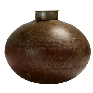 Nagori Iron Pot - 33cm x 33cm x 29cm by James Lane, a Plant Holders for sale on Style Sourcebook