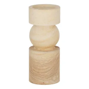 Uma Candleholder Small 9x23cm in Tan by OzDesignFurniture, a Candle Holders for sale on Style Sourcebook