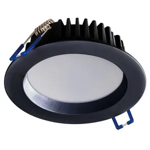 Atom 12W LED Tricolour Dimmable High Output Fixed Downlight IP44 Black by Atom Lighting, a LED Lighting for sale on Style Sourcebook