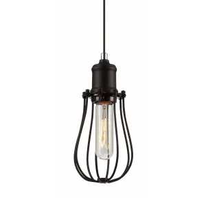 CLA Blackband Iron Cage Pendant With E27 Light Blackband 4 by Compact Lamps Australia, a Pendant Lighting for sale on Style Sourcebook