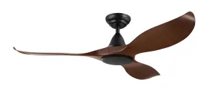 Eglo Noosa 60" 3 Blade DC Indoor/Outdoor Ceiling Fan With Remote Control Aged Elm and Black by Eglo, a Ceiling Fans for sale on Style Sourcebook