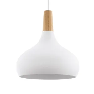 Eglo White Sabinar Pendant Light 280mm by Eglo, a Pendant Lighting for sale on Style Sourcebook