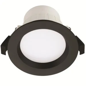 Roystar 9W Recessed TRIColour Dipswitch LED Dimmable IP44 Downlight Matt Black by Eglo, a LED Lighting for sale on Style Sourcebook