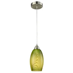 CLA Glaze Hand Blown Glass Pendant Light Green by Compact Lamps Australia, a Pendant Lighting for sale on Style Sourcebook