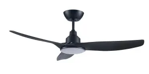 Ventair Skyfan 52" (1300mm) DC Ceiling Fan with 20W Tri Colour LED Light Smart WiFi Control and Remote Black by Ventair, a Ceiling Fans for sale on Style Sourcebook