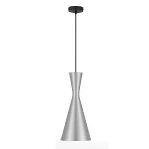 Telbix Flero Brushed Aluminium Pendant Light (E27) Small by Telbix, a Pendant Lighting for sale on Style Sourcebook