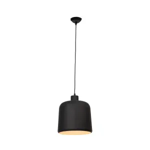 Mercator Felton Matte Black Metal Shade Pendant Light (E27) Small by Mercator, a Pendant Lighting for sale on Style Sourcebook