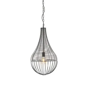 Mercator Adena Wire Shade Pendant Light (E27) Matt Black by Mercator, a Pendant Lighting for sale on Style Sourcebook