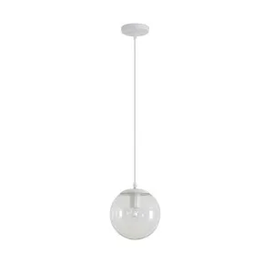 Domus Bubble 200 Clear Glass Pendant Light Edison Screw (E27) White by Domus, a Pendant Lighting for sale on Style Sourcebook