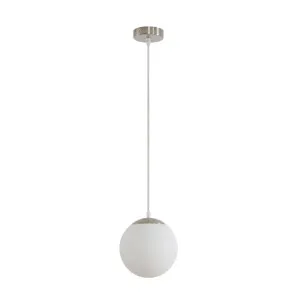 Domus Bubble 200 Opal Glass Pendant Light Edison Screw (E27) Chrome by Domus, a Pendant Lighting for sale on Style Sourcebook