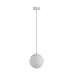 Domus Bubble 200 Opal Glass Pendant Light Edison Screw (E27) White by Domus, a Pendant Lighting for sale on Style Sourcebook