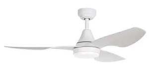 ThreeSixty Simplicity 45" DC Ceiling Fan with 20W Dimmable CCT LED Light Matte White by ThreeSixty, a Ceiling Fans for sale on Style Sourcebook