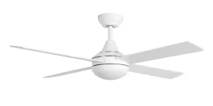 Claro Summer DC 48" Timber Blade Ceiling Fan with 18W CCT LED Light and Remote White by Claro, a Ceiling Fans for sale on Style Sourcebook