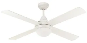 Mercator Lonsdale 48" 1200mm AC Ceiling Fan with Light (B22) White by Mercator, a Ceiling Fans for sale on Style Sourcebook