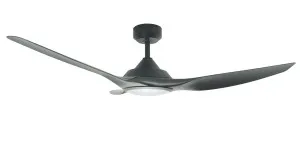 Vencha Raven 52" DC Ceiling Fan with 24W LED Light Black by Vencha, a Ceiling Fans for sale on Style Sourcebook