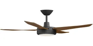 Calibo Enviro 52" (1320mm) DC Ceiling Fan with 18W CCT LED Light and Remote Black & Koa by Calibo, a Ceiling Fans for sale on Style Sourcebook