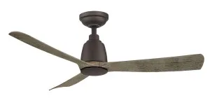 ThreeSixty Kute 52" Indoor/Outdoor DC Ceiling Fan Graphite & Weathered Wood by ThreeSixty, a Ceiling Fans for sale on Style Sourcebook