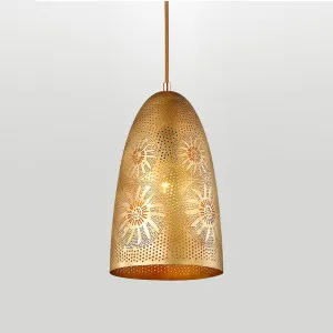 Evertop Gold Dotted Pendant Light (E27) Dome by Evertop, a Pendant Lighting for sale on Style Sourcebook