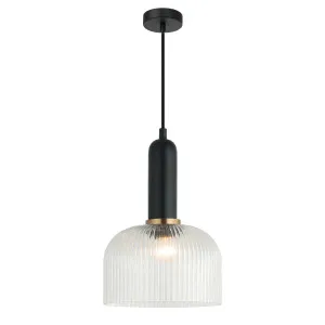 CLA Vintaj Ribbed Dome Pendant (E27) Clear by Compact Lamps Australia, a Pendant Lighting for sale on Style Sourcebook