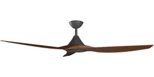 Calibo Smart CloudFan 60" (1520mm) ABS Energy Efficient DC Ceiling Cloud Fan and Remote Black & Koa by Calibo, a Ceiling Fans for sale on Style Sourcebook