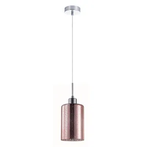 CLA Oblong Iron & Rose Gold Dotted Pendant Lights (E27) 1 Light by Compact Lamps Australia, a Pendant Lighting for sale on Style Sourcebook