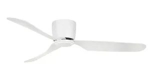 Brilliant Preston 48" Hugger Ceiling Fan & Remote White by Brilliant, a Ceiling Fans for sale on Style Sourcebook