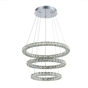 Luxsion Lighting Argus CCT LED Crystal Pendant Light 35W by Luxsion Lighting, a Chandeliers for sale on Style Sourcebook