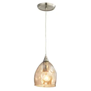 CLA Ordito Dimple Ellipse Pendant (E27) Champagne by Compact Lamps Australia, a Pendant Lighting for sale on Style Sourcebook