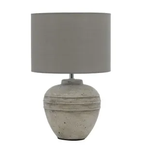 Telbix Sierra Ceramic Table Lamp (E27) Grey by Telbix, a Table & Bedside Lamps for sale on Style Sourcebook