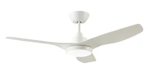 Ventair DC 3 48" Indoor/Outdoor Ceiling Fan with 20W Tri Colour LED Light and Wall Control White by Ventair, a Ceiling Fans for sale on Style Sourcebook