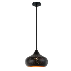 CLA Marrakesh Black & Gold Pendant (E27) Champagne Glass by Compact Lamps Australia, a Pendant Lighting for sale on Style Sourcebook