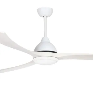 Fanco Sanctuary DC 92" Solid Timber Blade Indoor/Outdoor Ceiling Fan with 24w LED CCT Light and Remote White & Whitewash by Fanco, a Ceiling Fans for sale on Style Sourcebook