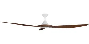 Calibo Smart CloudFan 72" (1830mm) ABS DC Ceiling Cloud Fan and Remote White & Koa by Calibo, a Ceiling Fans for sale on Style Sourcebook