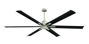 Mercator Rhino 72" (1800mm) DC Ceiling Fan with Remote Black & Brushed Chrome by Mercator, a Ceiling Fans for sale on Style Sourcebook