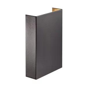 Nordlux Fold 15 IP54 Up/Down Wall Light Black by Nordlux, a Outdoor Lighting for sale on Style Sourcebook