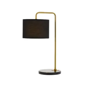 Telbix Ingrid 1 Light Table Lamp (E27) Gold & Black by Telbix, a LED Lighting for sale on Style Sourcebook