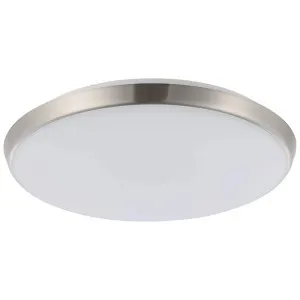 Eglo Ollie 2 Satin Nickel CCT LED Oyster Light 300mm by Eglo, a LED Lighting for sale on Style Sourcebook