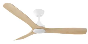 ThreeSixty 52" Spitfire DC Ceiling Fan with Matte White Motor and 18W CCT LED Light Natural Blades by ThreeSixty, a Ceiling Fans for sale on Style Sourcebook