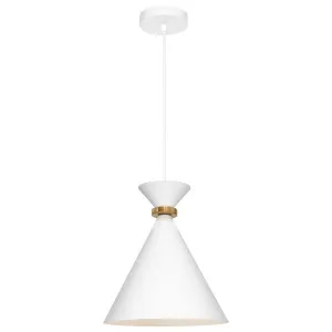 Cougar Julia 1 Light Small Pendant White by Cougar, a Pendant Lighting for sale on Style Sourcebook