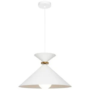 Cougar Julia 1 Light Large Pendant White by Cougar, a Pendant Lighting for sale on Style Sourcebook