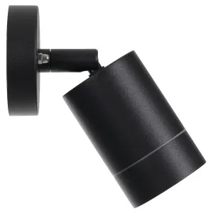 Telbix Peak Adjustable GU10 LED Wall Light Black by Telbix, a Outdoor Lighting for sale on Style Sourcebook