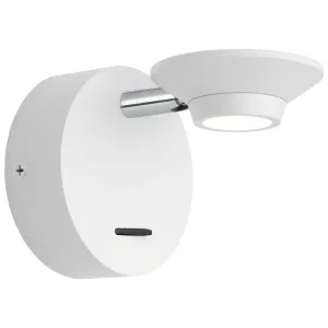 Cougar Jorn 1 Light Adjustable Wall Light w/ Switch White by Cougar, a Outdoor Lighting for sale on Style Sourcebook