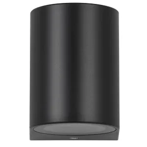 Telbix Eos II GU10 1 Light LED Fixed Wall Pillar Black by Telbix, a Outdoor Lighting for sale on Style Sourcebook