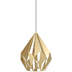 Eglo Carlton 60W Pendant Light Large by Eglo, a Pendant Lighting for sale on Style Sourcebook