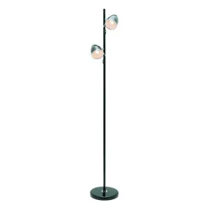 Sara 2 Light Metal Floor Lamp Black by Mercator, a Lighting for sale on Style Sourcebook