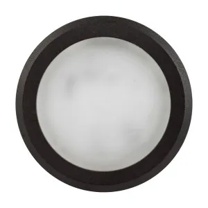 Havit Round Surface Mount LED Light 12V Matte Black Cool White by Havit, a Outdoor Lighting for sale on Style Sourcebook