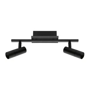 Eglo Black Tomares LED Adjustable Spotlight 2 Light Bar by Eglo, a LED Lighting for sale on Style Sourcebook