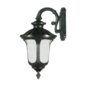 Lode Waterford Antique Black Wall Light IP44 Medium by Lode International, a Outdoor Lighting for sale on Style Sourcebook