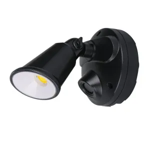 Martec Defender 10W Tri-Colour Double Adjustable LED Exterior Wall Light IP54 Black by Martec, a Outdoor Lighting for sale on Style Sourcebook