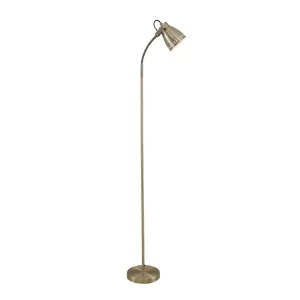 Telbix Nova Industrial Style Adjustable Floor Lamp (E27) Antique Brass by Telbix, a Floor Lamps for sale on Style Sourcebook